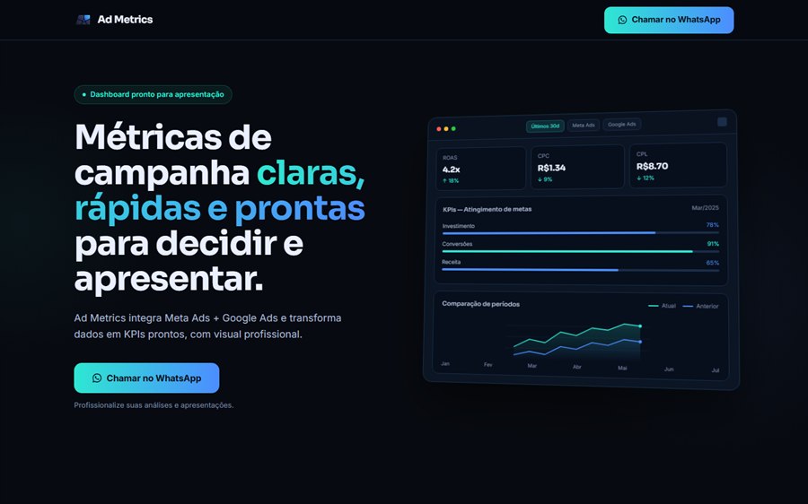 Prévia — AdMetrics